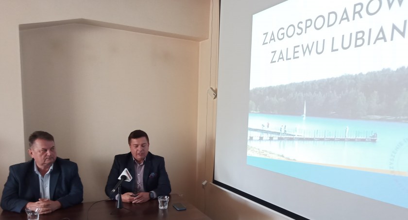 Jarosław Łyczkowski i Sławomir Celebański mówili o zagospodarowaniu zbiornika Lubianka 