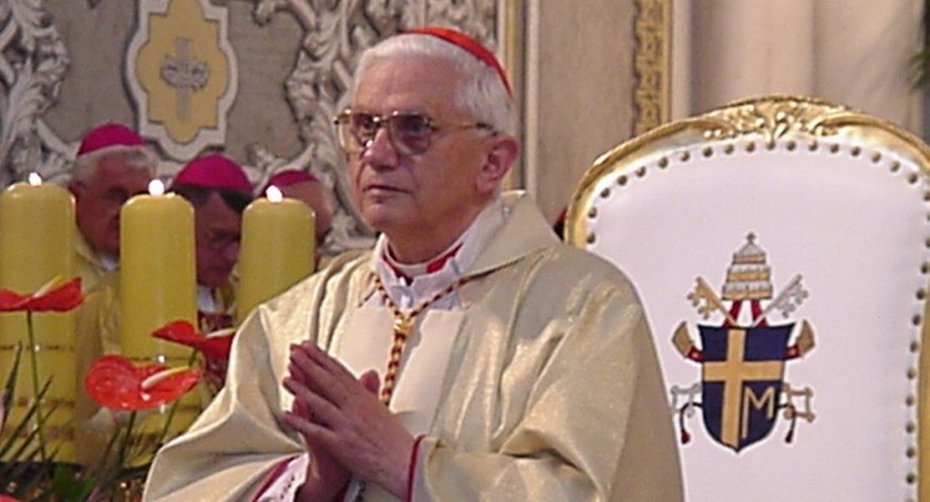 Zdjęcie: Kardynał Joseph Ratzinger w Radomiu, w 2002 r. Fot. Radio Plus Radom