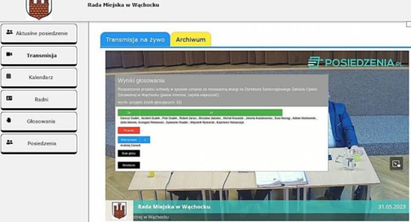 Większość radnych była za uznaniem skarg za bezzasadne, tylko radny Andrzej Cioroch wstrzymał się od głosu 