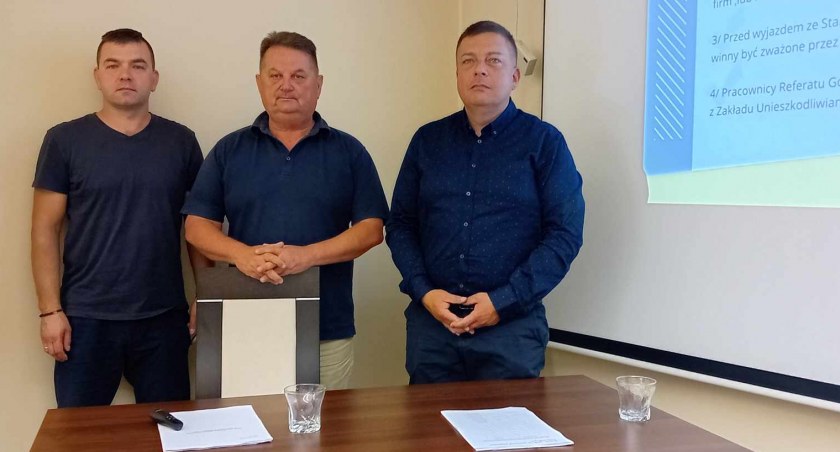 Piotr Maciąg (od lewej), Jarosław Łyczkowski, Sławomir Celebański 