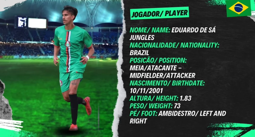 Eduardo de Sa Jungles pojawił się w kadrze meczowej zielono-czarnych, przy okazji drugiego zimowego sparingu