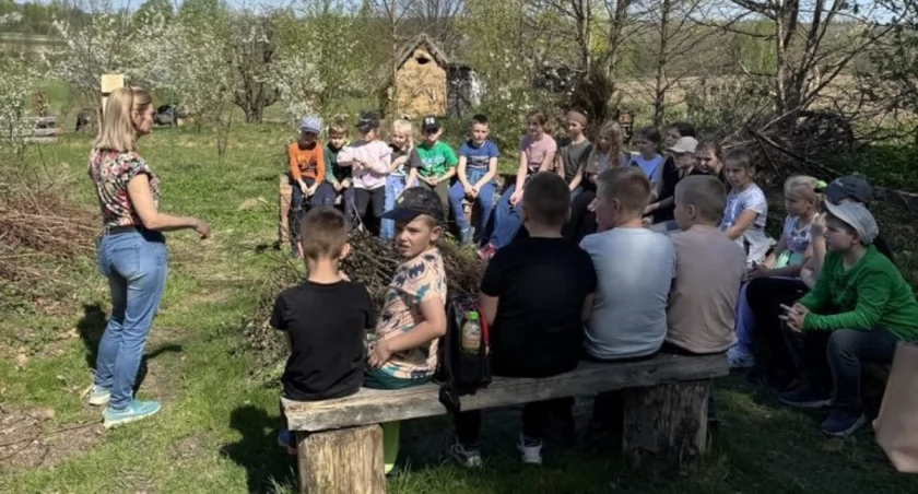 Warsztaty były okazją do spędzenia czasu na powietrzu... 