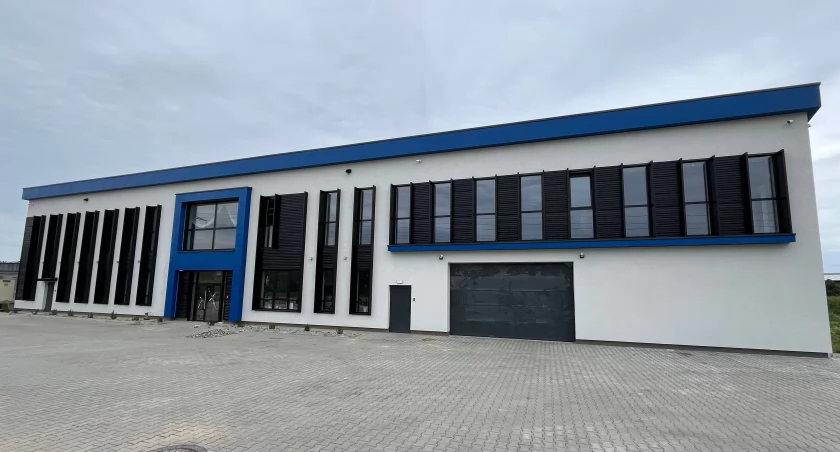 Część socjalno - biurowa zrealizowanej inwestycji przy ul. Składowej w Starachowicach