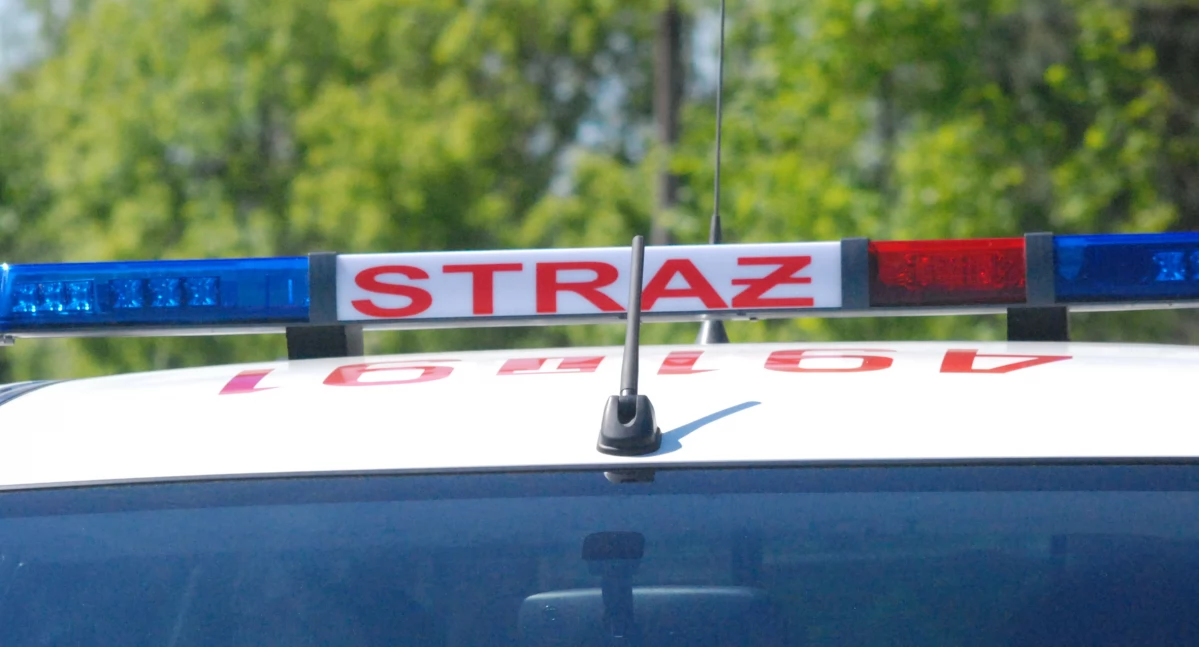 Pożary, Pożar samochodu Starachowicach ratunek ruszyły strażackie zastępy - zdjęcie, fotografia