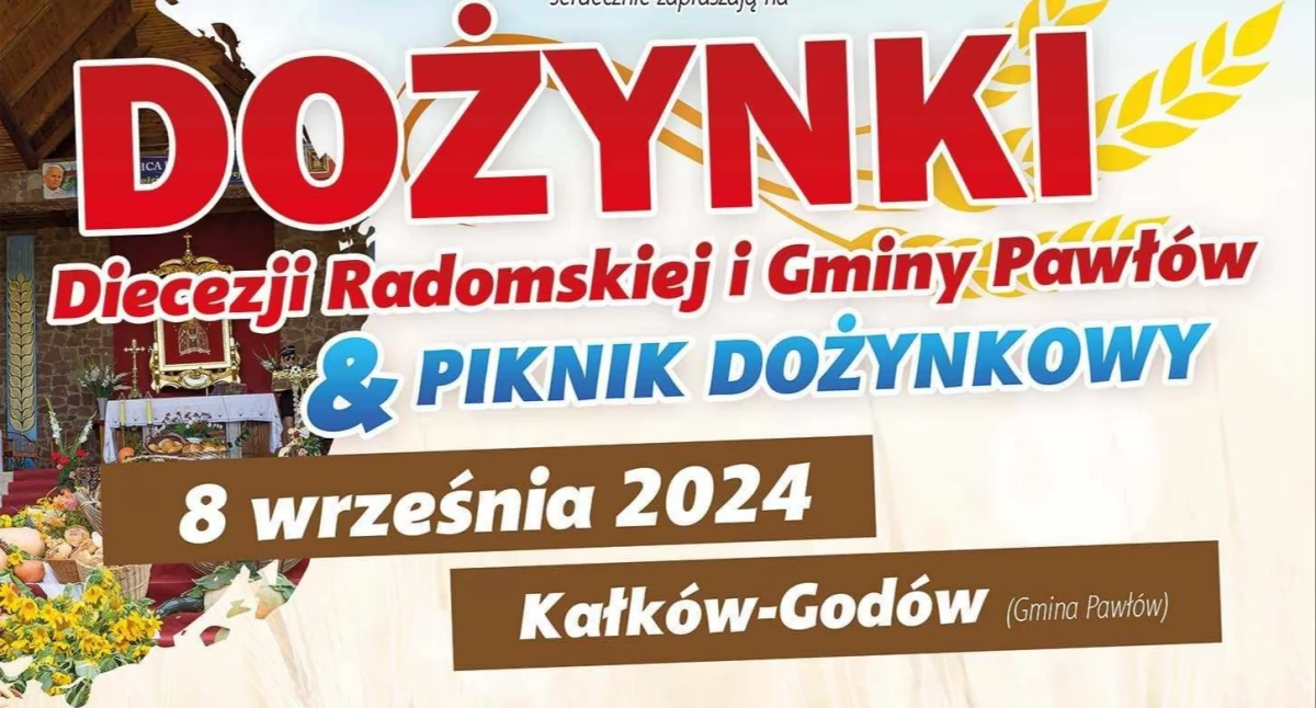 Wydarzenia, Dożynki Diecezji Radomskiej gminy Pawłów - zdjęcie, fotografia