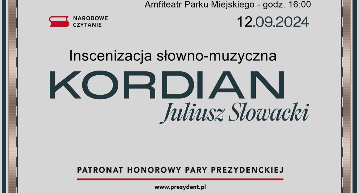 Wydarzenia, Narodowe Czytanie Kordiana Starachowicach - zdjęcie, fotografia