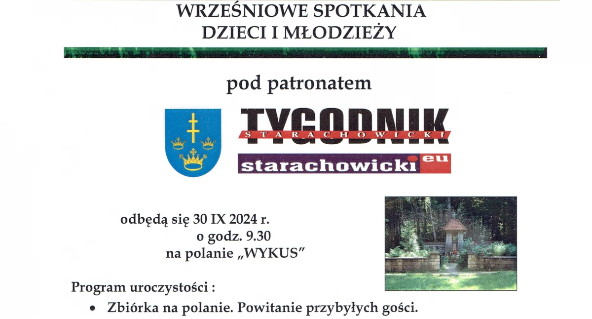 Wydarzenia, Wrześniowe spotkania dzieci młodzieży Wykusie - zdjęcie, fotografia