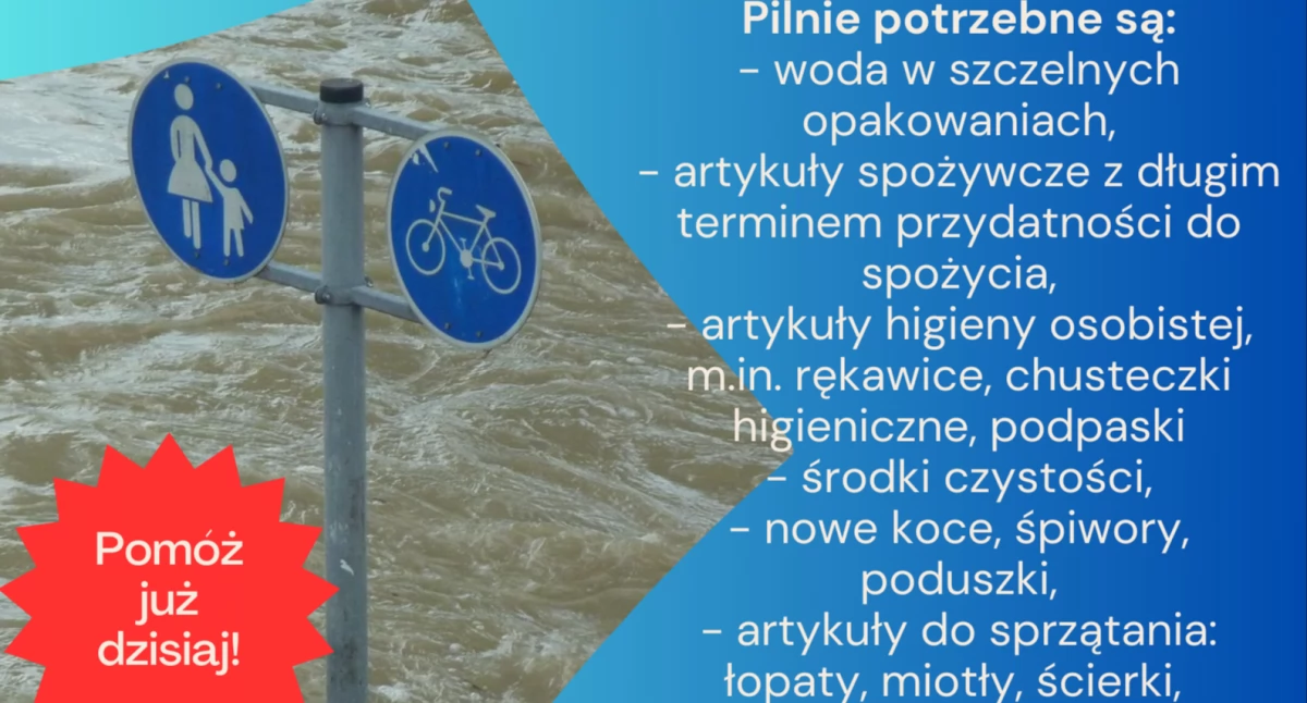 Pomagamy, zbiórki powodzian włącza Mirzec - zdjęcie, fotografia