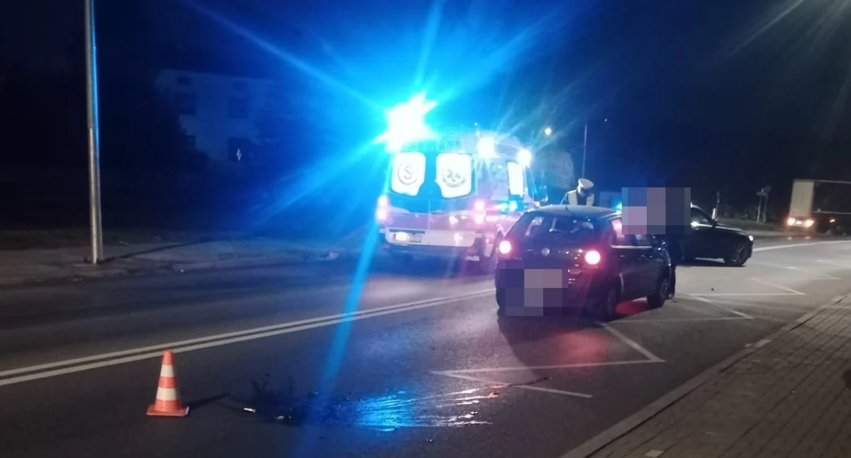 Wypadki drogowe, Wypadek Niepodległości Starachowicach Potrącenie pieszego - zdjęcie, fotografia