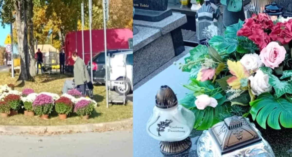 Pewnie jak zawsze pod cmentarzem nie będzie brakowało świeżych kwiatów
