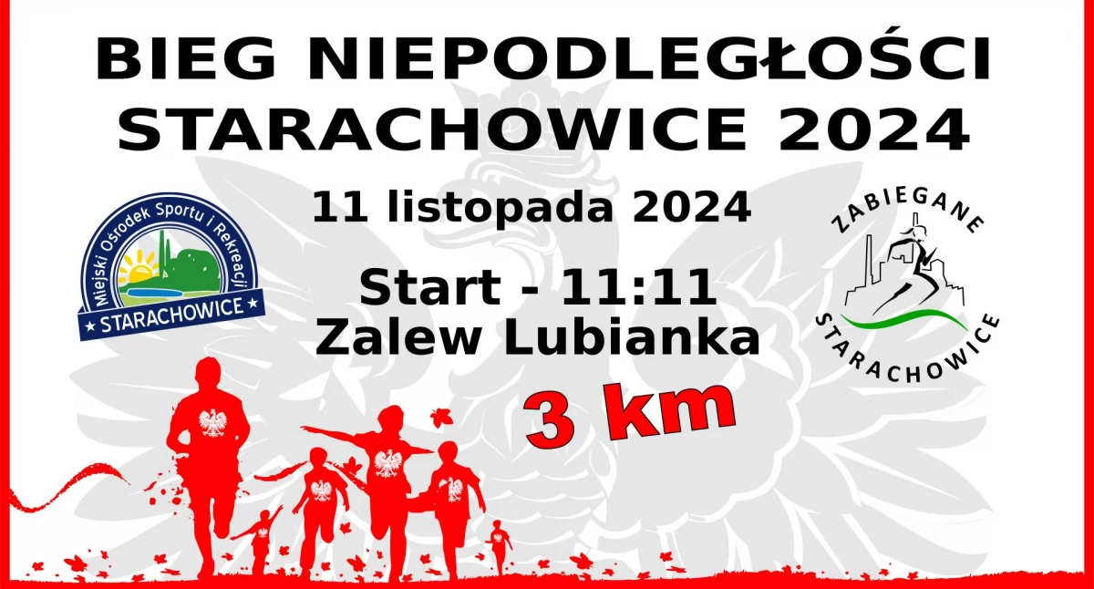 Lekkoatletyka, Niepodległości poniedziałek Stowarzyszenie Zabiegane Starachowice zaprasza - zdjęcie, fotografia