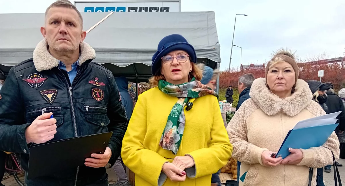 Na Targowicy Miejskiej w Starachowicach była akcja zbierania podpisów 
