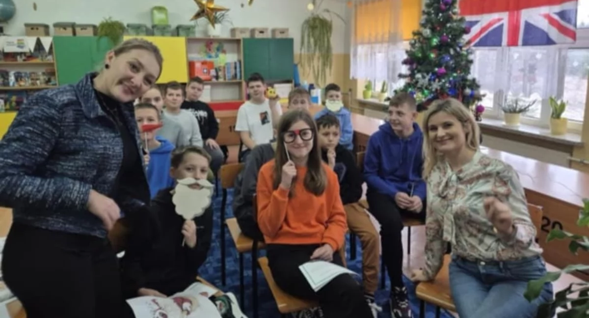 Edukacja, Adamowie międzynarodowym projekcie - zdjęcie, fotografia