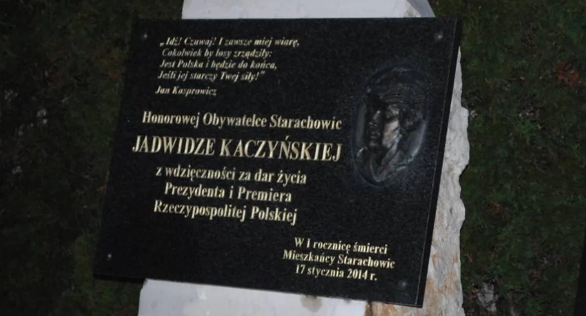 Tablica Honorowej Obywatelki Starachowic