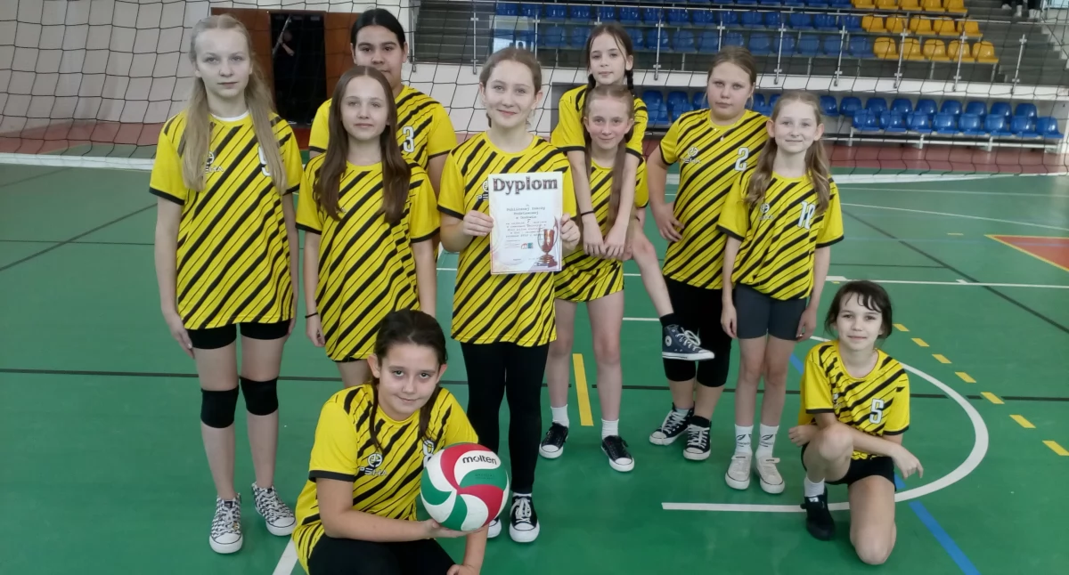 Siatkówka, Siatkarki Godowa mistrzyniami gminy Pawłów kompletem wygranych - zdjęcie, fotografia
