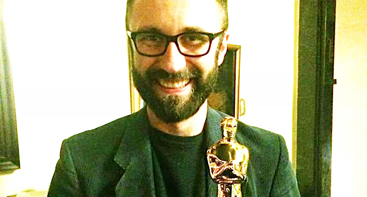 Mariusz Włodarski w 2015 roku z Oskarem za 