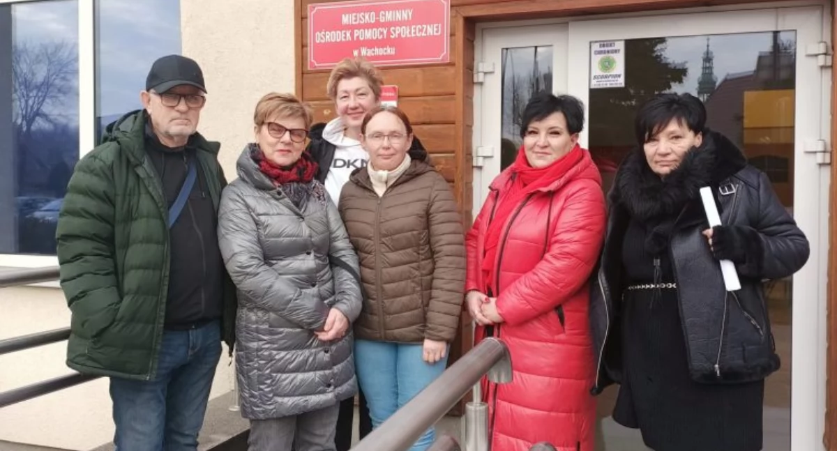 systenci osób z niepełnosprawnościami zatrudnieni w MGOPS w Wąchocku 