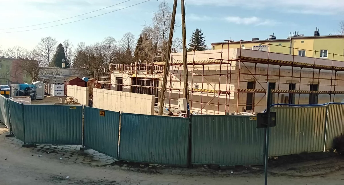 Kubatura budynku już dobrze widoczna