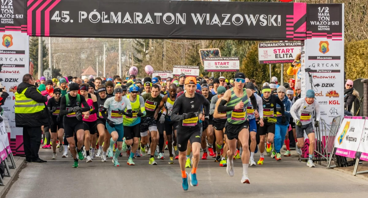 Lekkoatletyka, mistrzostwa Polski półmaratonie Świetne wyniki lekkoatletów Rudnik - zdjęcie, fotografia