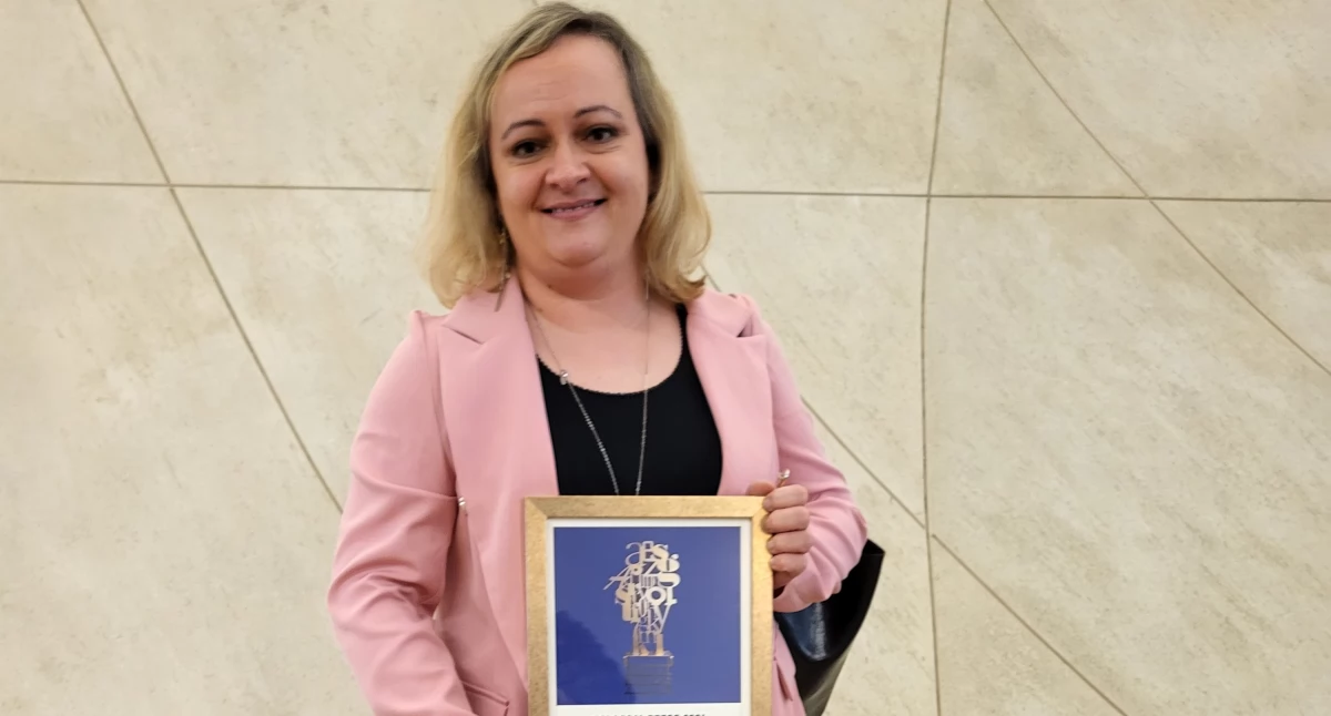 Małgorzata Śpiewak podczas gali SGL Local Press. Zdjęcia: Jarosław Babicki