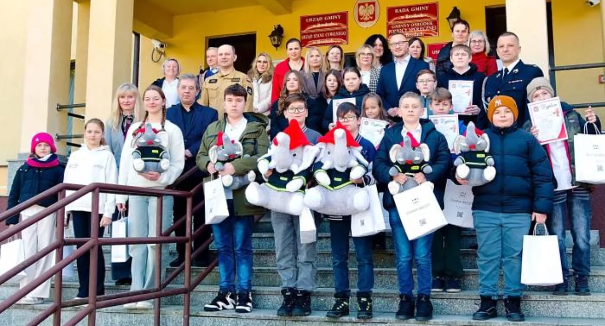 Mistrzowie wiedzy pożarniczej z gminy Brody 