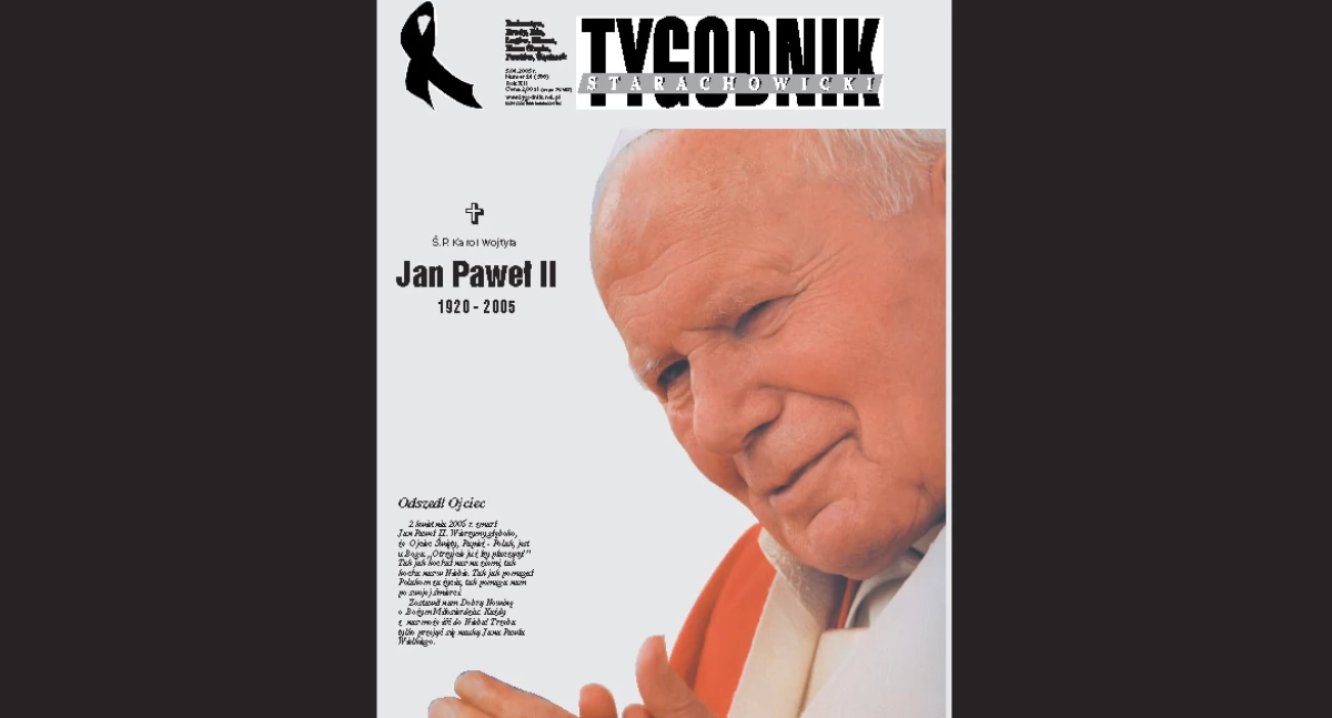 Okładka Tygodnika Starachowickiego z 2005 roku