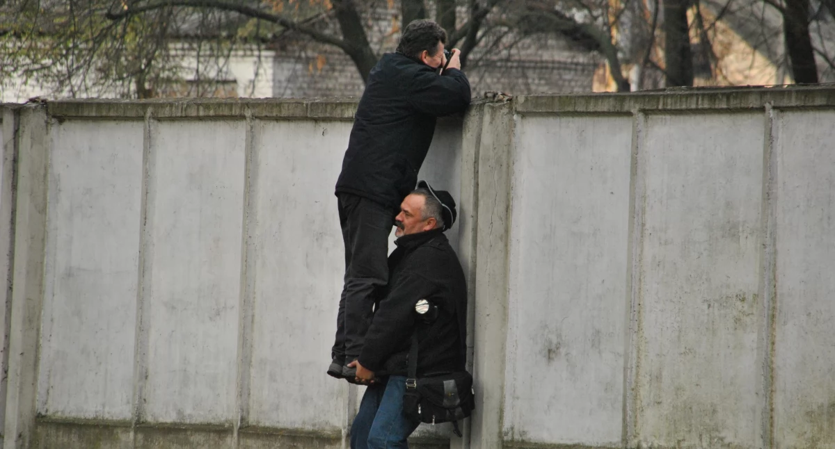 Zdjęcie: Pińsk, rok 2010.  Pierwsze spotkanie z więzieniem, które zdobył 