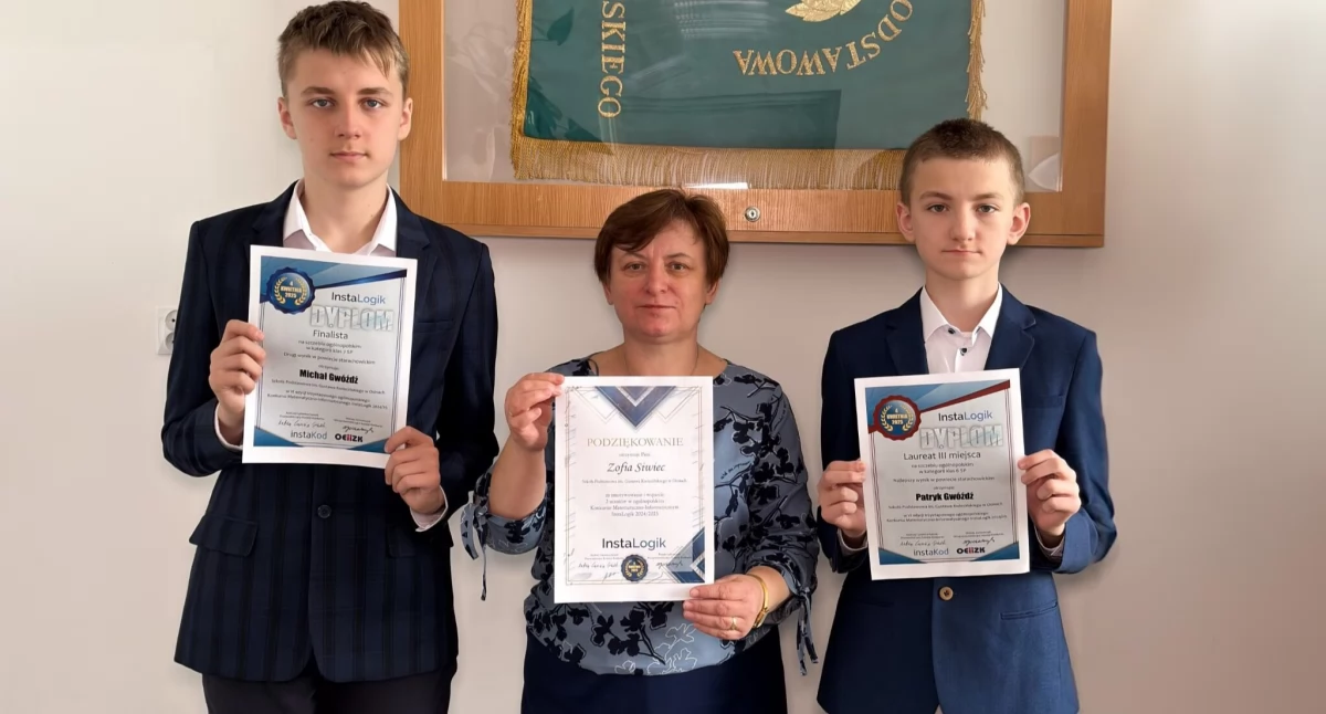 - Obaj chłopcy są ambitni i solidni dzięki czemu, w przyszłości to zaprocentuje i otworzy niejedne drzwi do ich edukacyjnej kariery - nie ma wątpliwości Z. Siwiec. 