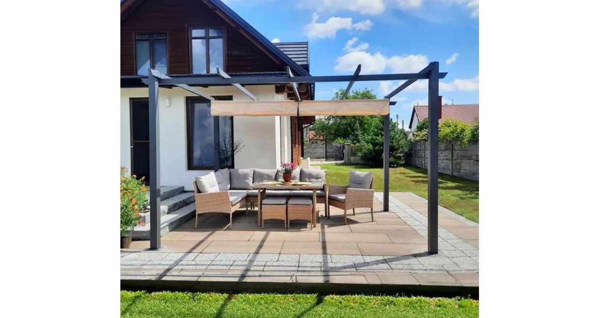 Materiały promocyjne, Hamak leżanka może altana Pomysły komfortowy wypoczynek - zdjęcie, fotografia