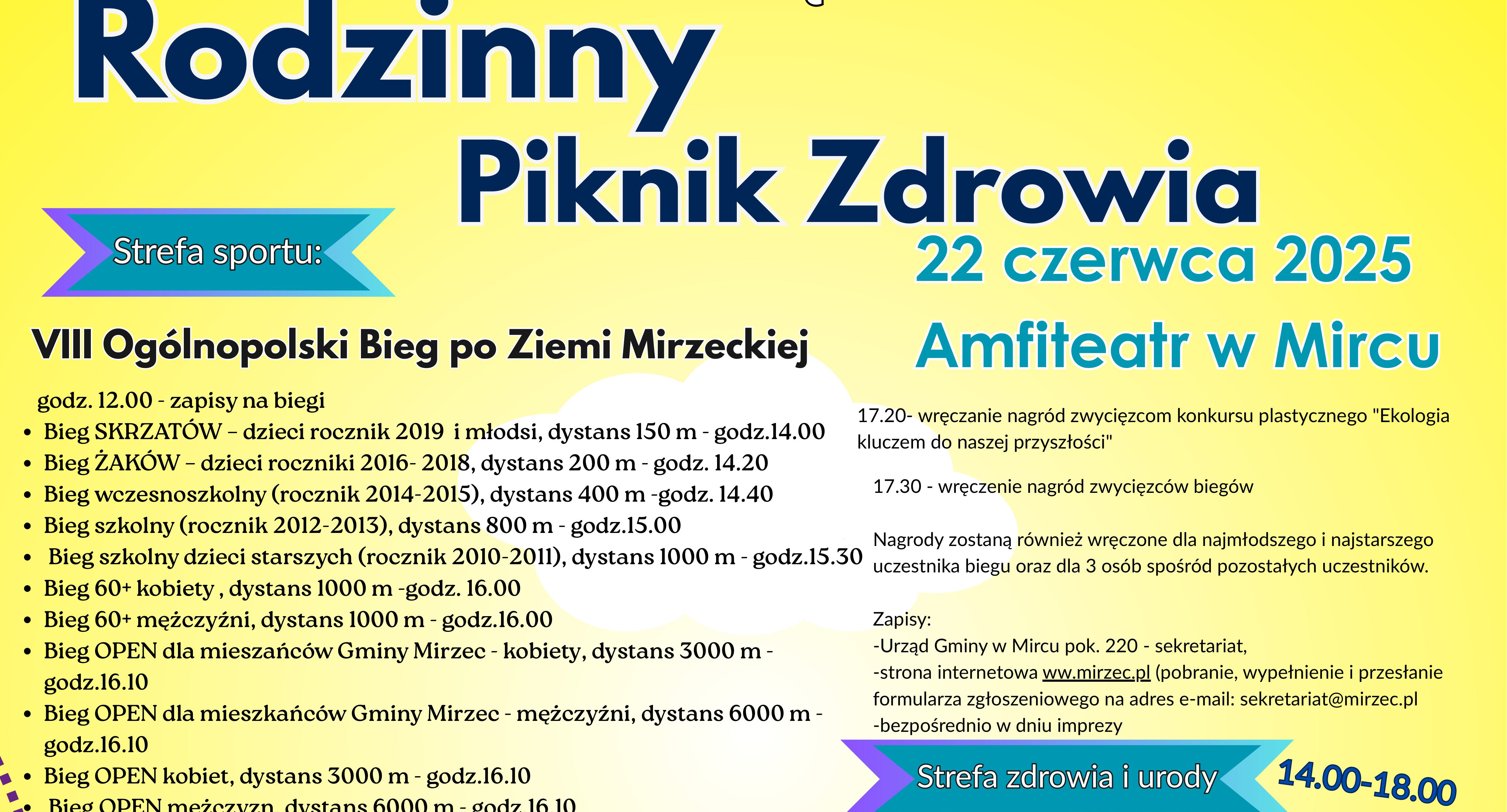 Wydarzenia, Ziemi Mirzeckiej Rodzinny Piknik Zdrowia - zdjęcie, fotografia