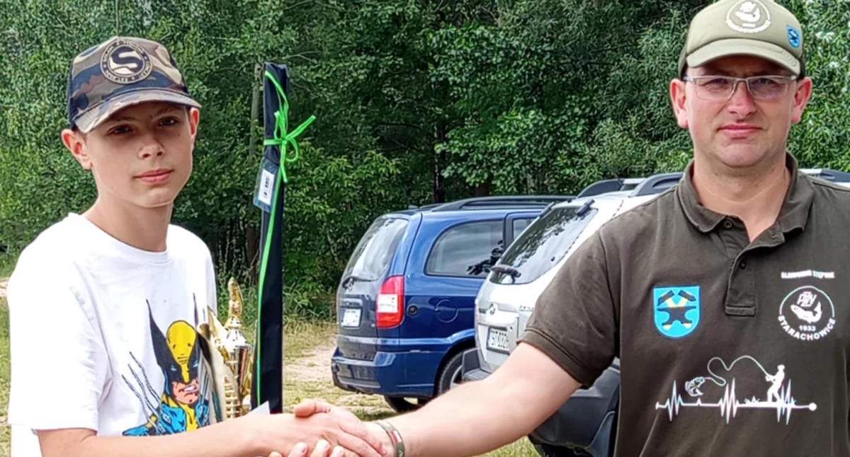 Wędkarstwo, Udane wędkowanie początek wakacji Oliwier najlepszy! - zdjęcie, fotografia