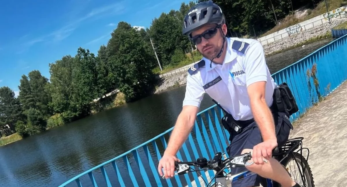 Kronika policyjna, Policjanci rowerach patrolują Starachowice interwencją dotrą trudno dostępne miejsca - zdjęcie, fotografia