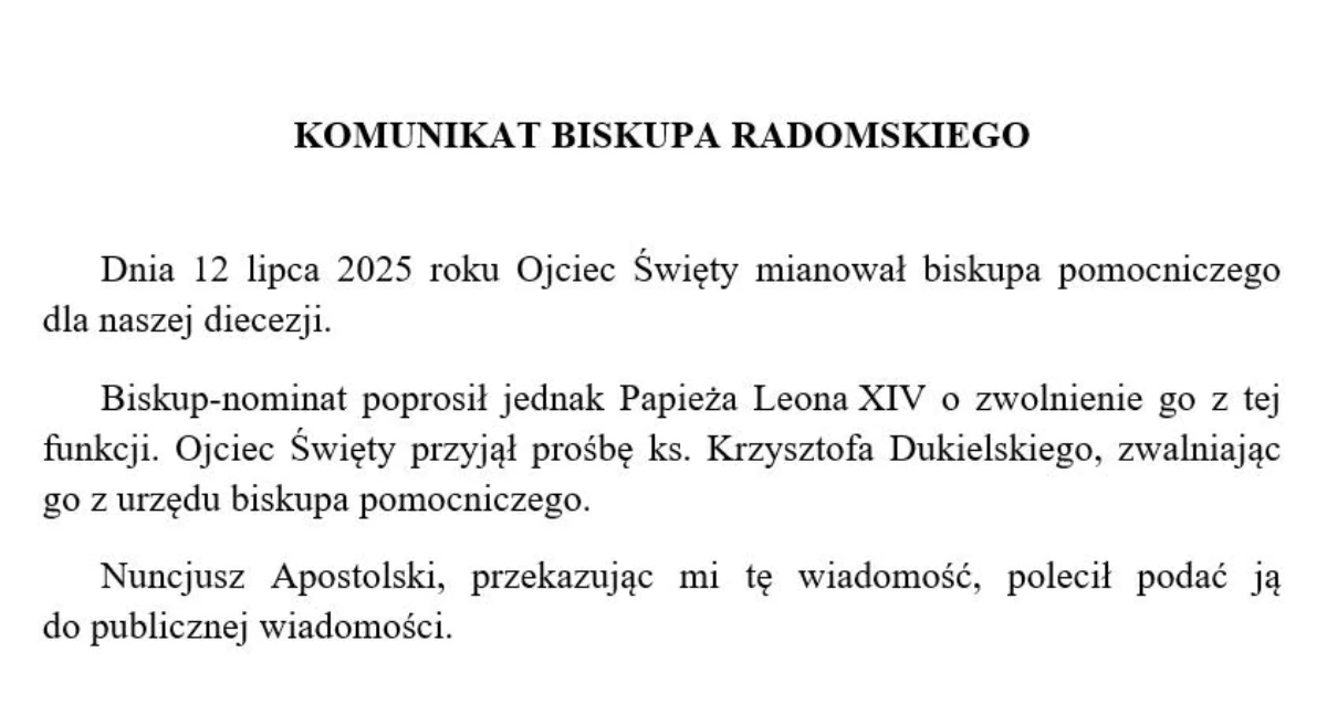 Kościół, biskup pomocniczy poprosił zwolnienie posługi - zdjęcie, fotografia