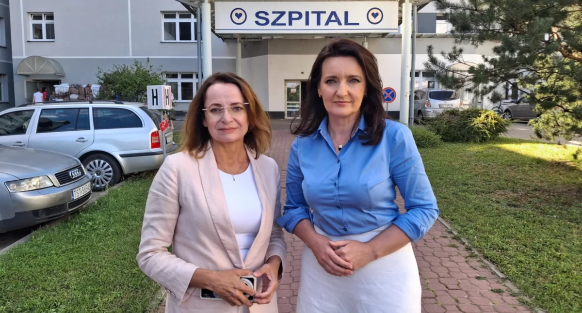 Kinga Sawicka i poseł Marzena Okła-Drewnowicz 