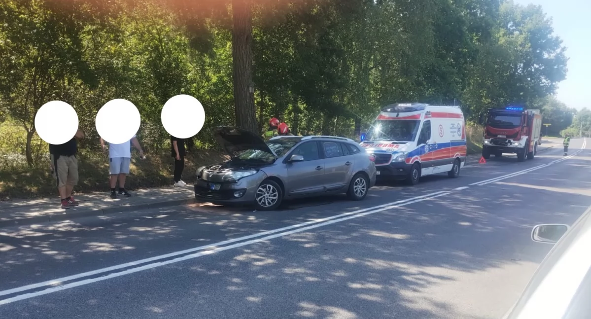 Wypadki drogowe, Wypadek ulicy Iłżeckiej Starachowicach Jedna osoba trafiła szpitala - zdjęcie, fotografia
