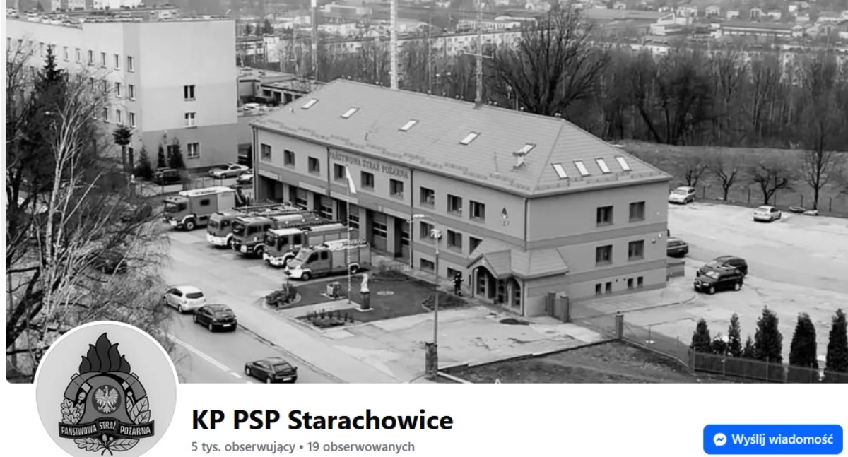 Straż Pożarna, Starachowicka straż pożarna żałobie - zdjęcie, fotografia