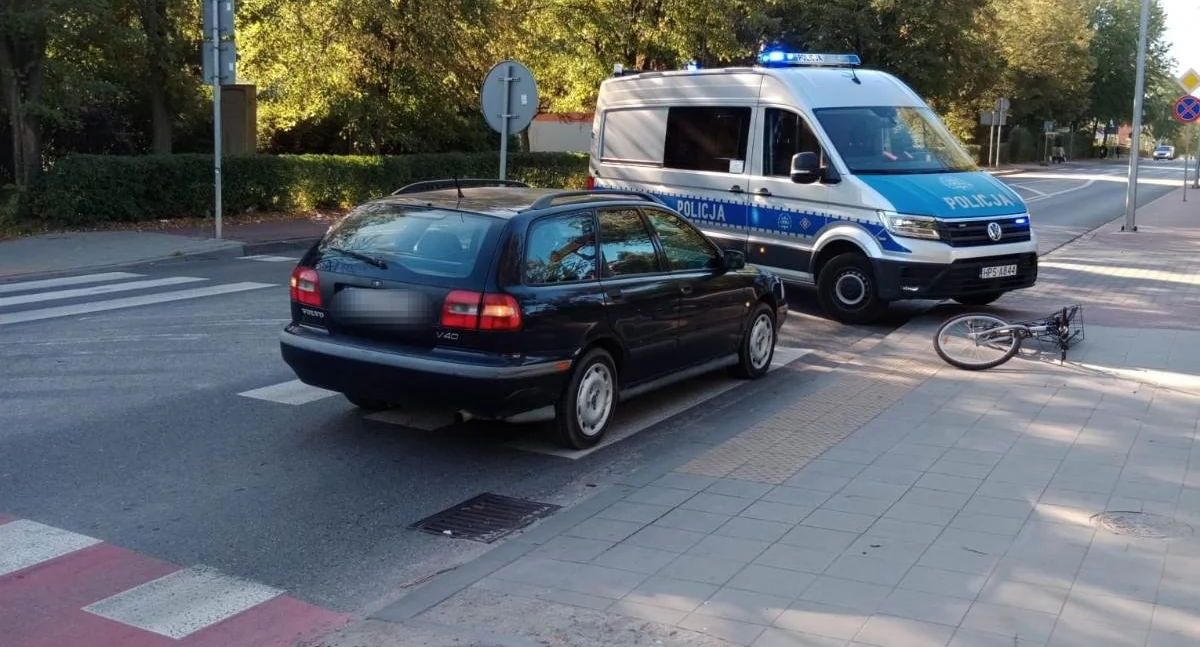 Potrącenie rowerzystki na ulicy Radomskiej w Starachowicach