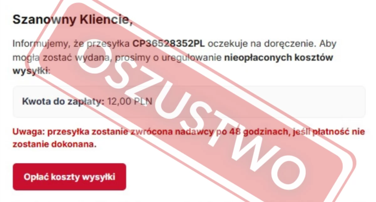 Nie daj się oszukać! Fałszywe e-maile nie od Poczty Polskiej