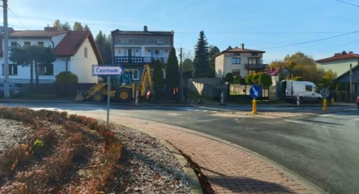 Utrudnienia są w okolicy ronda przy ul. Iłżeckiej (fot. PWiK Starachowice)