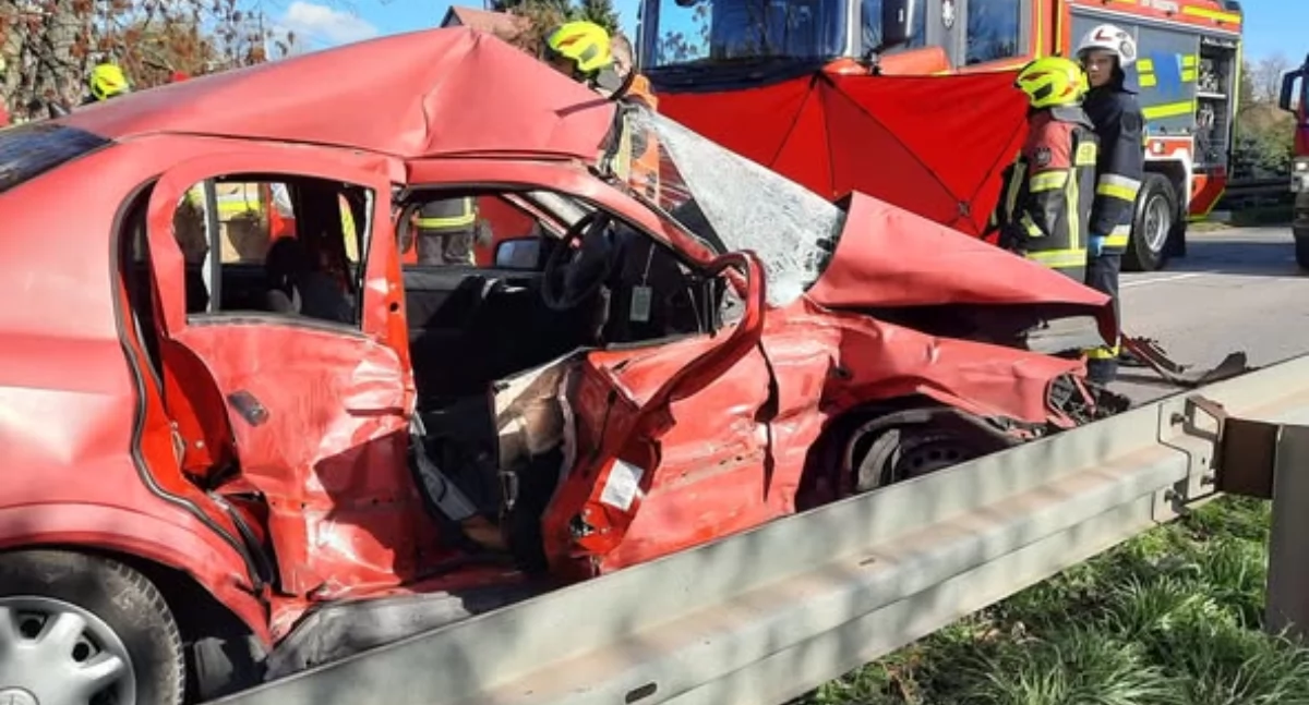 Dramat na drodze. Zginęli kierowca i pasażer opla (nowe zdjęcia)