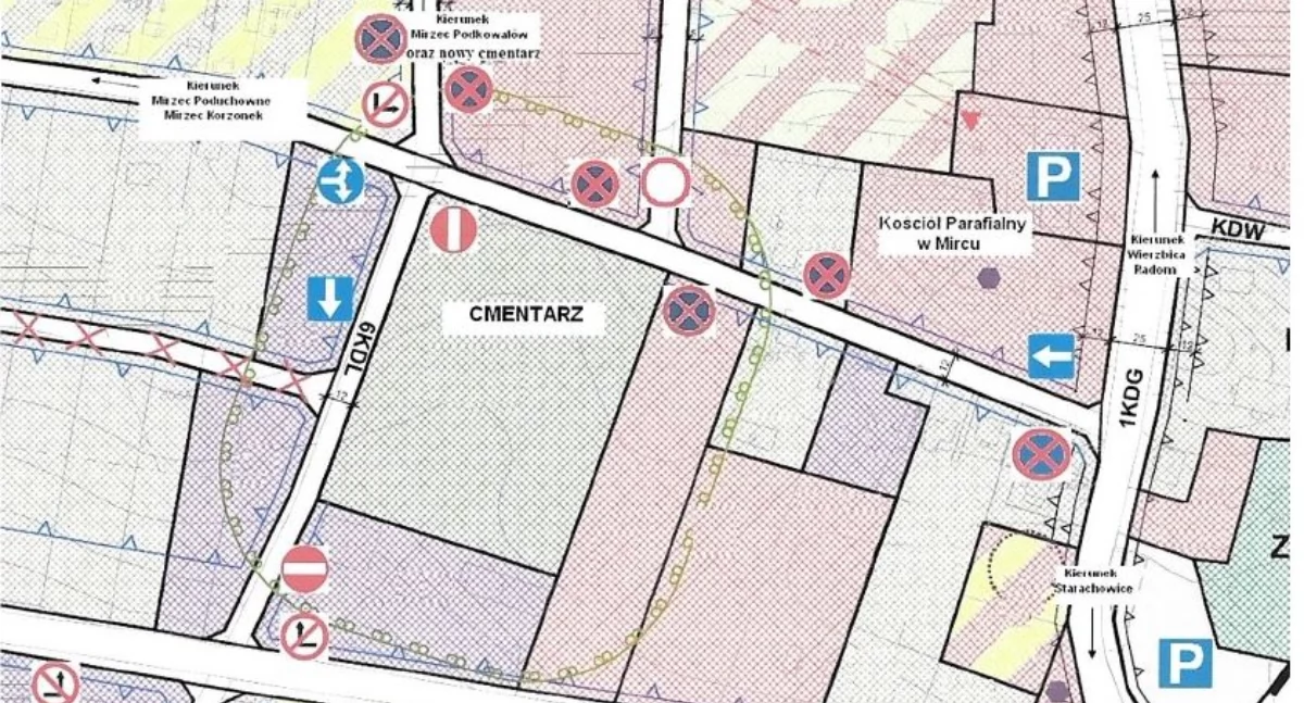 Komunikaty, Zmiany organizacji ruchu cmentarzach - zdjęcie, fotografia