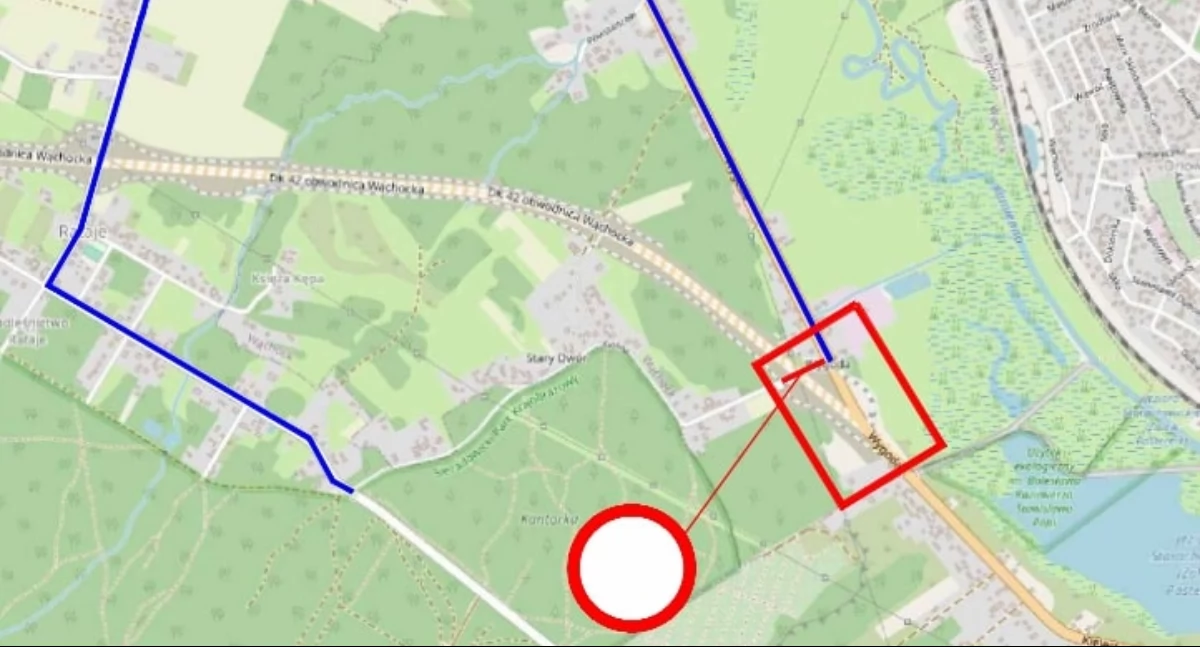 Inwestycje, Zmiany organizacji ruchu podczas budowy obwodnicy Wąchocka - zdjęcie, fotografia