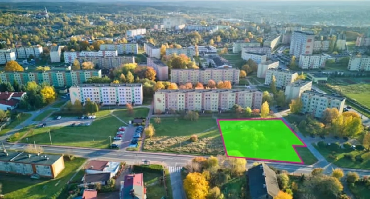 Działka przy ul.Leśnej sprzedana Fot. FB Marek Materek 