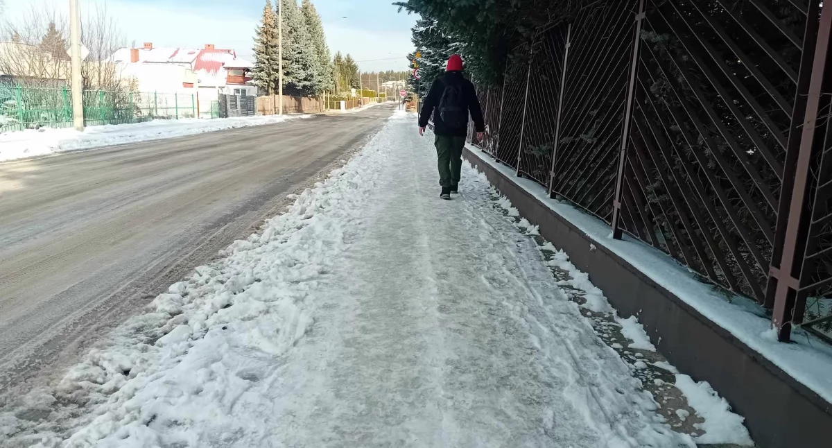 Na chodnikach była dosłownie 