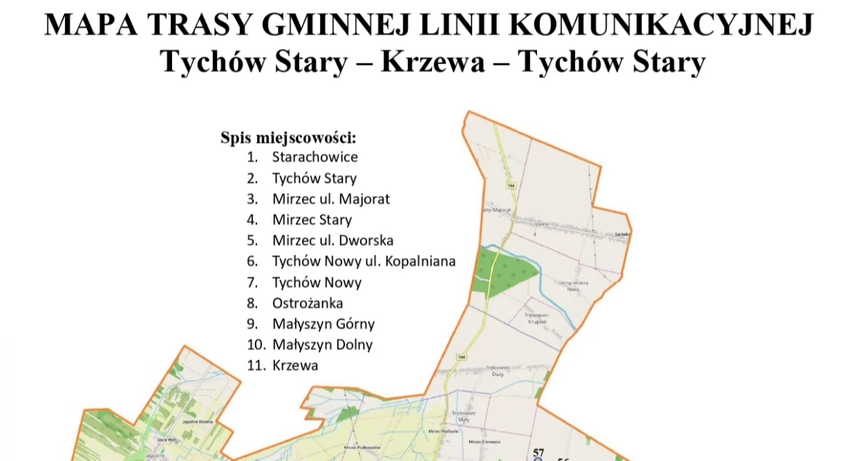 Komunikacja, linie autobusowe gminie Mirzec - zdjęcie, fotografia
