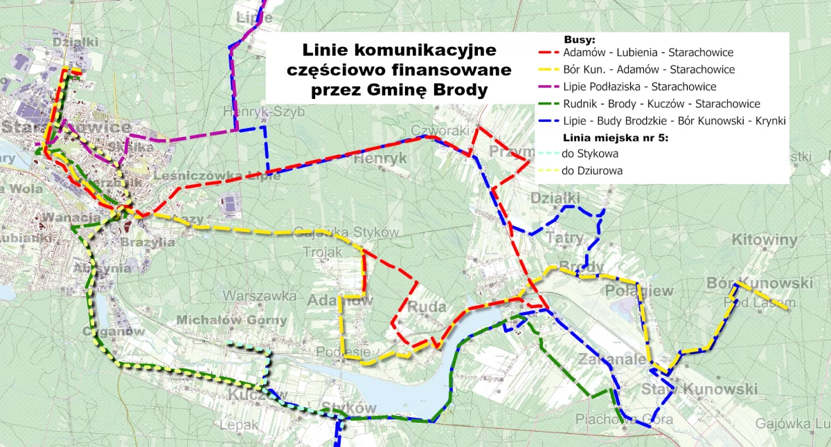 Komunikaty i ogłoszenia, Piątka Stykowa zmiany kursowaniu busów - zdjęcie, fotografia
