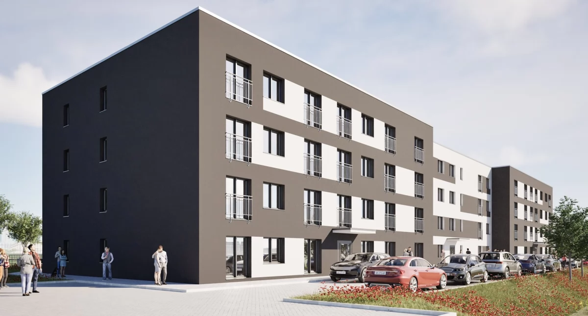 Prjekt bloku przy ul. Kościelnej  fot. FB M. Materek