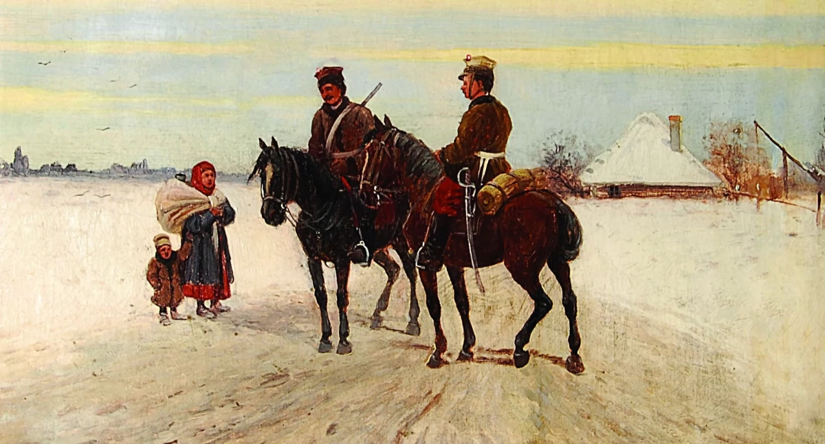 Grafika: Kajetan Kosiński, ps. Kajetan Łużan  „Powstańcy 1863 r.”