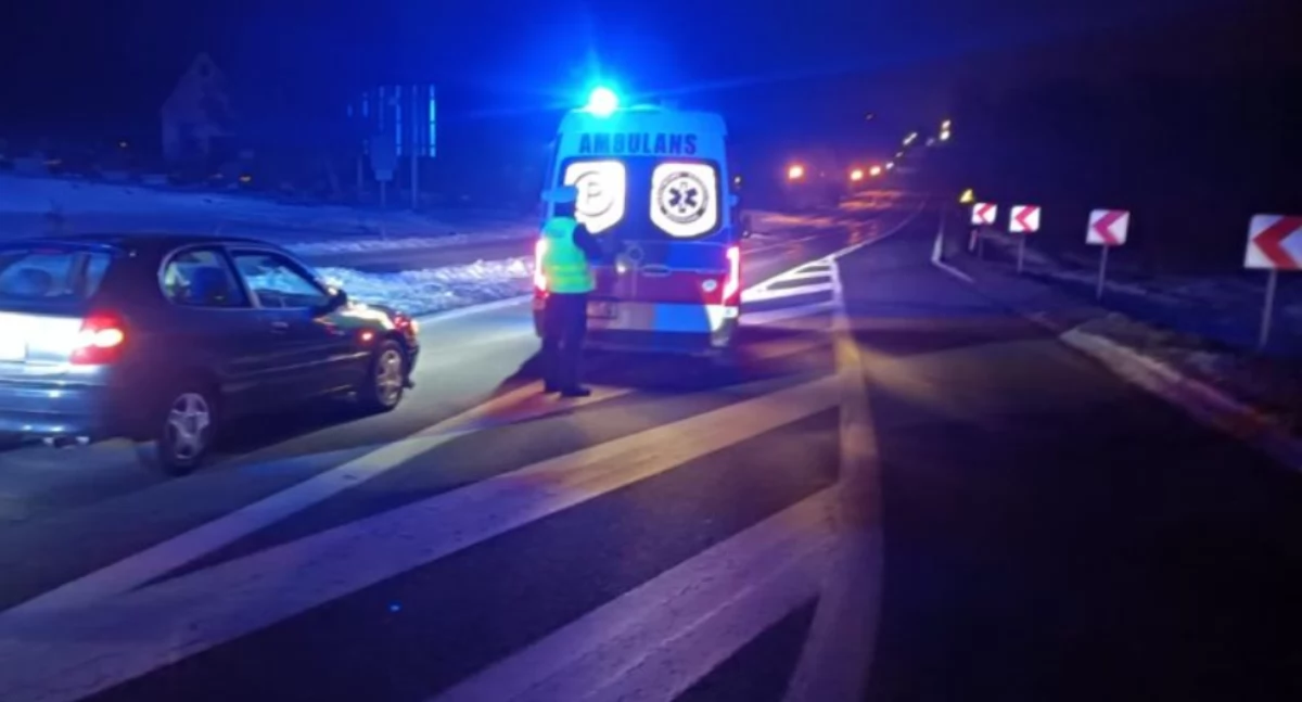 Wypadek  w Młynku. Fot. Policja Starachowice