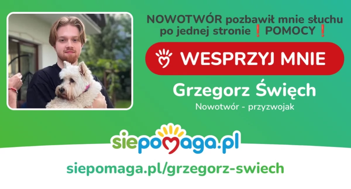 Pomagamy, Grzegorz operacji dziękuje ogromne wsparcie - zdjęcie, fotografia
